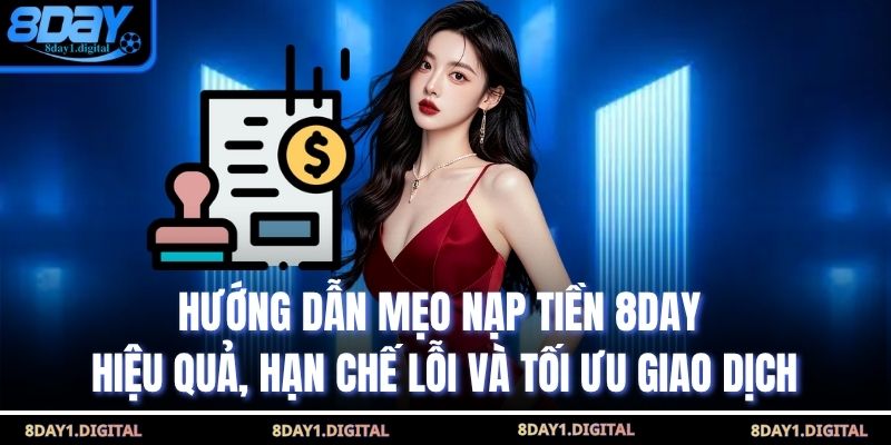 Hướng dẫn mẹo nạp tiền 8day hiệu quả, hạn chế lỗi và tối ưu giao dịch
